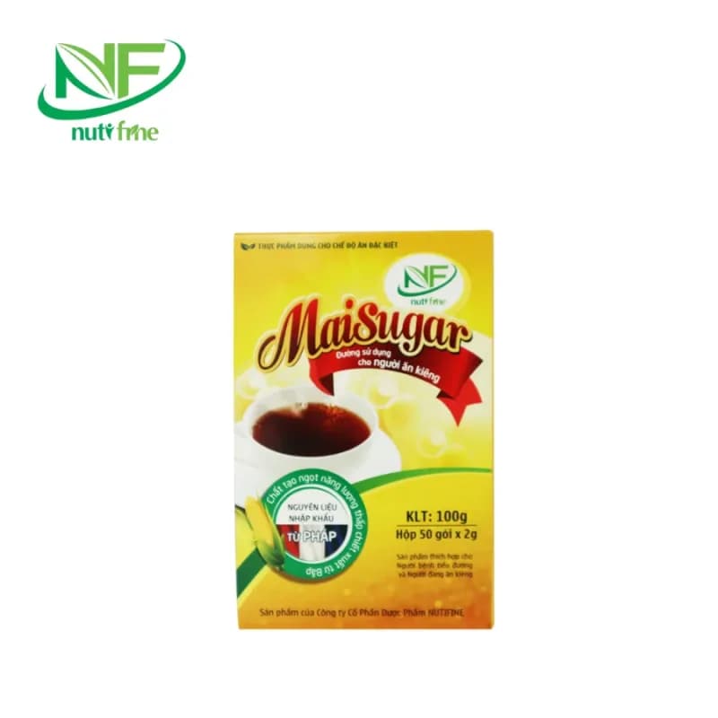 Đường Ăn Kiêng Maisugar – Nutifine Hộp 50 Gói