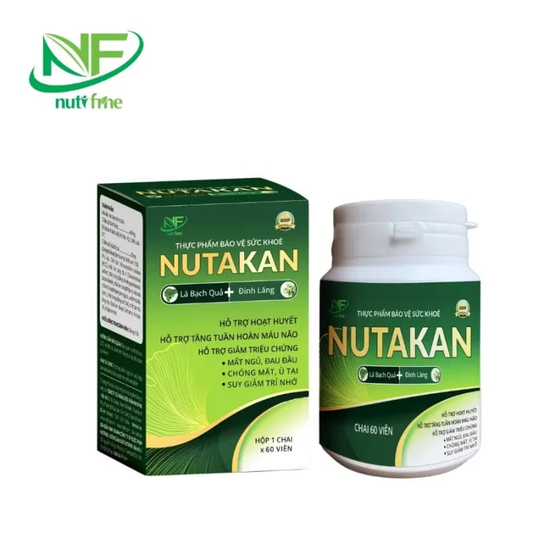 Nutakan Nutifine – Hỗ trợ tuần hoàn máu não, tăng trí nhớ hiệu quả