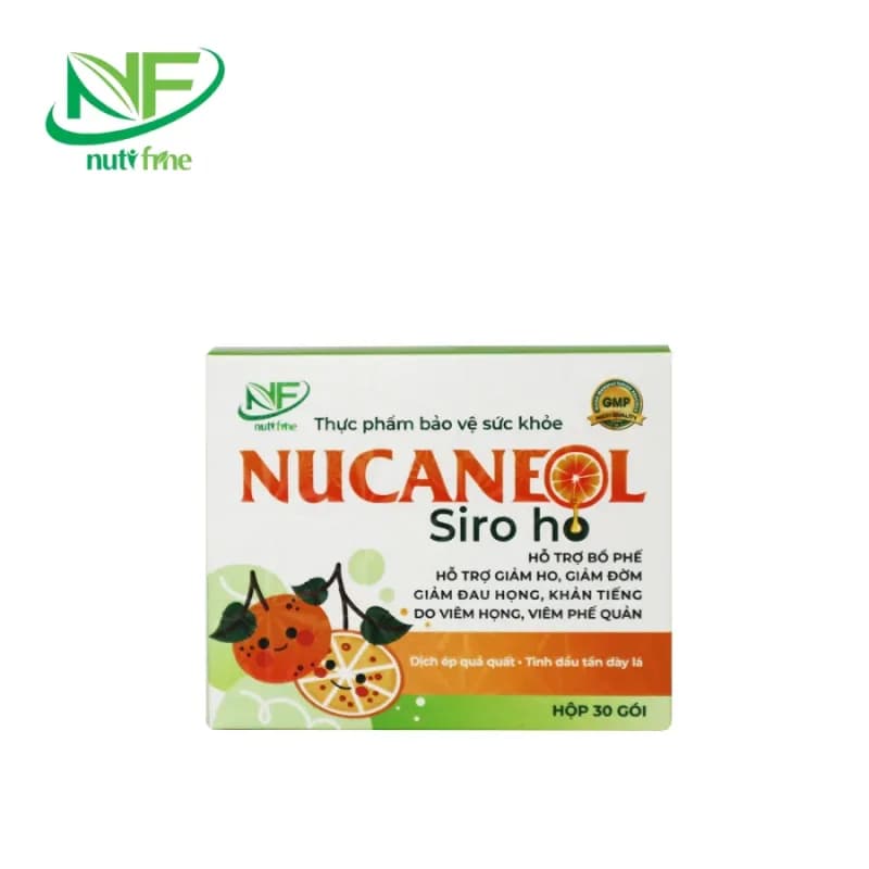 Siro ho Nucaneol Nutifine – Hỗ trợ giảm ho bổ phế hiệu quả