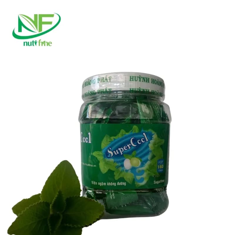 Viên Ngậm Super Cool Nutifine 160 Viên – Giảm Ho Đau Họng