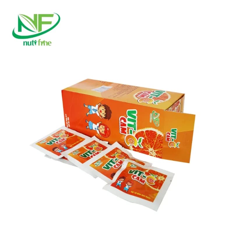 Viên ngậm vitamin C Vit-C Cam Nutifine – Tăng đề kháng vị cam ngon