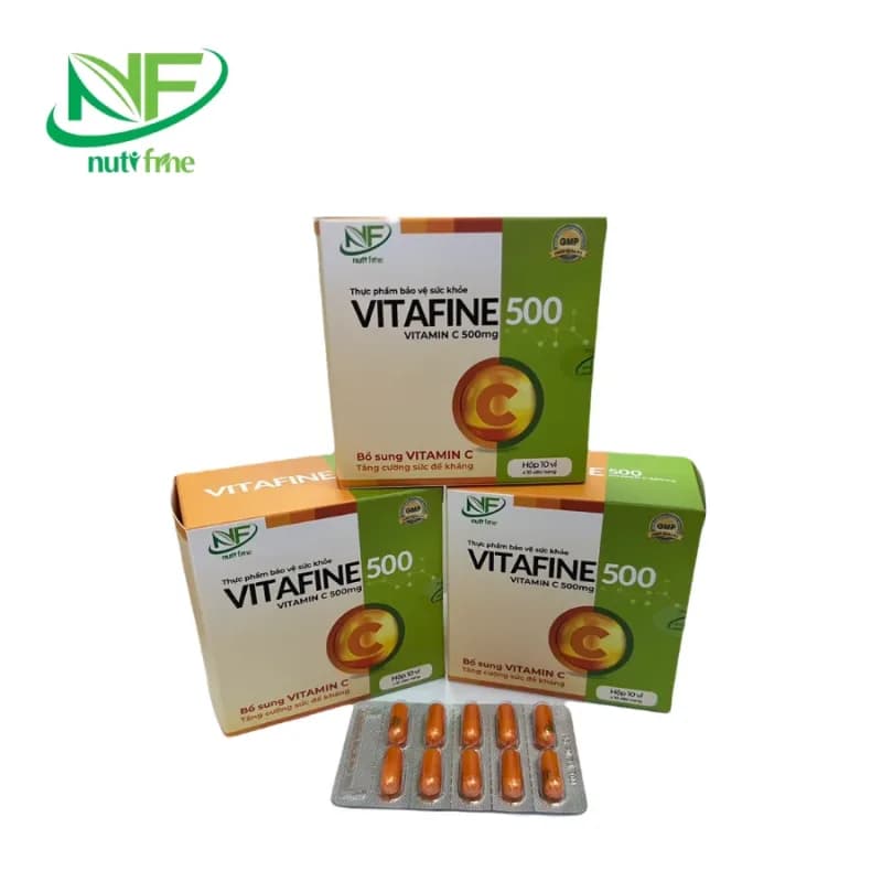 Vitafine 500 Nutifine – Bổ sung vitamin C, tăng đề kháng hiệu quả